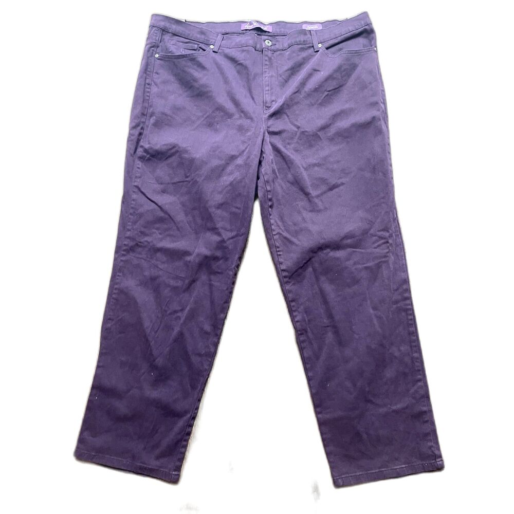Slimming Women's Gloria Vanderbilt Stretch Amanda Jeans - Purple - Cotton Denim